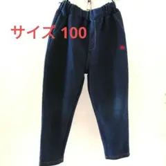 ダークブルー デニム風 ボトムス