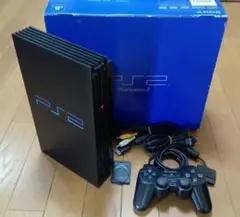 【箱付】SONY PS2 厚型 本体 付属品一式 メンテナンス済 すぐ遊べます