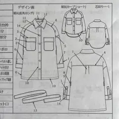 CPOジャケット 型紙7号