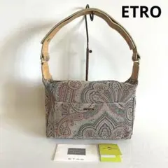 ETRO エトロ 2way ワンショルダーバッグ ジャガード織 ペイズリー柄