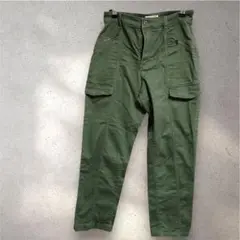H&M オリーブグリーン カーゴパンツ EUR38 ワークパンツ　カーキ
