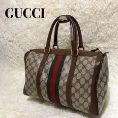 【人気モデル】GUCCI シェリーライン オールドグッチ PVC ミニボストン