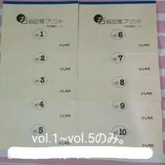 しちだ 右脳記憶プリント 特別訓練コース 七田式