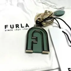 FURLA 人気 チャーム キーホルダー フルラ グリーン