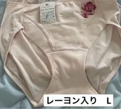 レーヨン入　WACOAL 薔薇柄　ショーツ　L