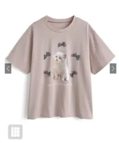 猫プリントTシャツ 半袖 ピンク　新品　未使用