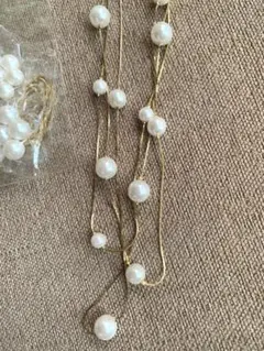 パールビーズ　アクセサリーキット　3つ