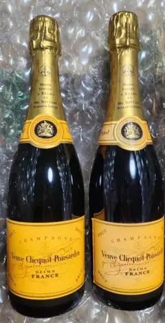 シャンパンヴーヴクリコ イエローラベル 750ml 12度 古酒未開封2本セット