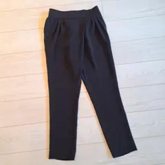 黒 パンツ YOKO CHAN フロント ラップデザイン
