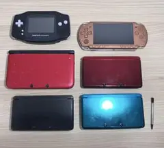 Nintendo3DS3DSLL PSP2000 ゲームボーイアドバンス　セット