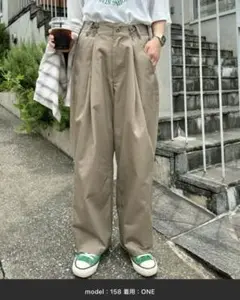 【SOUNDS GOOOOD】タック入りワイドグルカチノパンツ