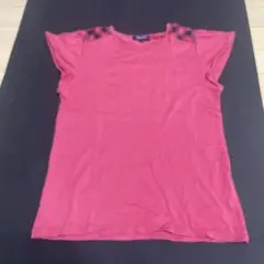 BURBERRY 赤 Tシャツ 150A チェック柄