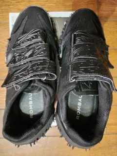 ほぼ未使用　ROMBAUT ブラック スニーカー ベルト留め26～27cmぐらい