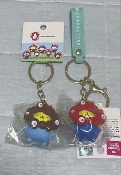 サンリオ　ミャクミャク　なりきりキーホルダー　ポムポムプリン　２種セット