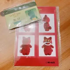たべっ子どうぶつLAND 社員証 ステッカー セット　わに　ねこ