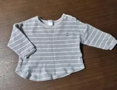 ストライプ柄長袖カットソー 80cm