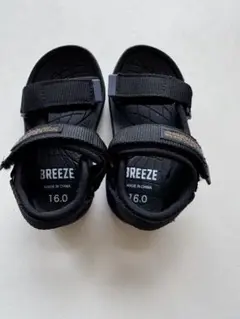 BREEZE ブラックサンダル 16.0