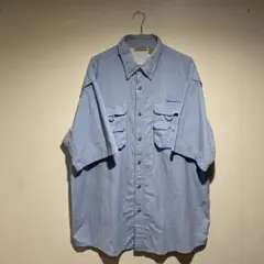 RUGGED EARTH ダブルポケット オーバーサイズ メッシュ 半袖シャツ