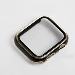 【新品】 アップル ウォッチ プラスチック 文字盤 カバー 41mm 黒+金