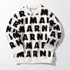 MARNI Kids & Junior ブランドロゴ長袖スウェットプルオーバー