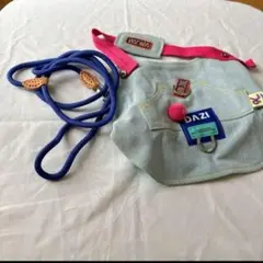 ★犬用ハーネス 調整可能 ベルクロデニム犬用ハーネス 小型犬用 ハーネス