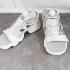 【美品】Reebok インスタポンプ フューリー ホワイト マーブル柄 25cm