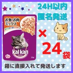 24時間以内・匿名発送【24袋】カルカンパウチ お肉 お魚 ミックス