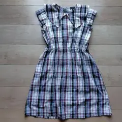 UNITED ARROWS GREEN　LABEL　チェック ワンピース 140