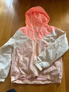 ZARA ピンク・ホワイト ウィンドブレーカー Mサイズ
