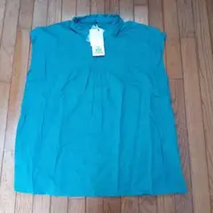 griove ターコイズ ノースリーブシャツ LL