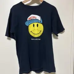 VANS スマイリーフェイス Tシャツ ネイビー レア★
