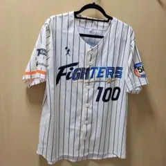 北海道日本ハムファイターズ 50周年 ユニフォーム 背番号100