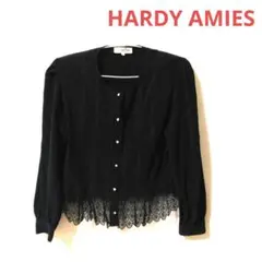 HARDY AMIES ブラック シャツ 13号