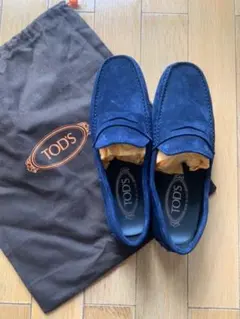 Tod’s トッズ 5 ネイビー スエード 新品未使用袋付き