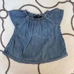 GAP デニム フリルトップス 3-6ヶ月