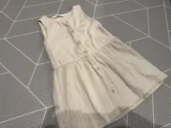 H&M ベージュ ボタン付き ワンピース 92cm