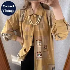 Vintage/Retro Cutlery Print Overshirt