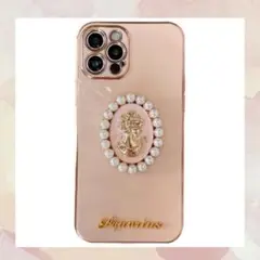 【人気商品】iPhone15Pro　iPhoneケース　ピンク　レディース　個性