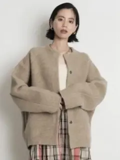 【週末限定価格】CADUNE カデュネ ふわふわカーデ ベージュ M
