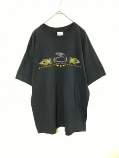 GILDAN　ギルダン　Ｔシャツ　メンズL　黒色　前後プリント　綿　ポリエステル