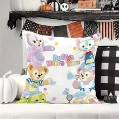 ダッフィーフレンズ　クッションカバー