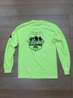Uloha ロングTシャツMサイズ 蛍光イエロー hawaii ハワイ 古着