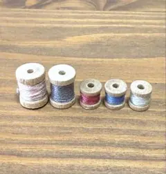 ミニチュア ドールハウス 雑貨 糸巻き 5個セット シルバニア にも