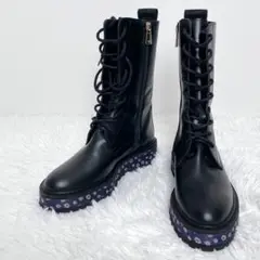 【美品】EMPORIO ARMANI ロングブーツ　レザー　サイズ35