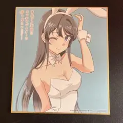 青春ブタ野郎はおでかけシスターの夢を見ない 青ブタ 入場特典 ミニ色紙 桜島麻衣