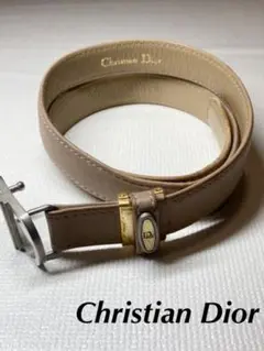 ディオール ロゴ ベージュ ベルト Christian Dior CD