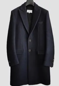 未使用級！アーカイブ メゾンマルタンマルジェラ チェスターコート 黒 44 Maison Margiela メゾンマルジェラ 17AW Wool Chester Coat