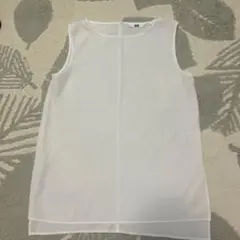 UNIQLO / ユニクロ　ドレープタンクブラウス ノースリーブ ホワイト