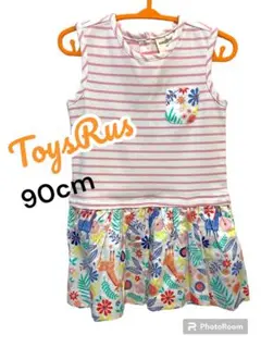 KIDSRUs 新品ノースリーブワンピース ボーダー 90 匿名配送 タグ付き