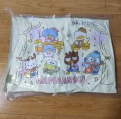 SANRIO　サンリオ　はぴだんぶい　クッション　アイボリー&ミントブルー